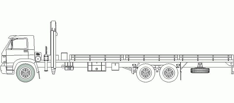 Bloques AutoCAD Gratis de Camión transportes especiales Bloques AutoCAD Gratis de Camión transportes especiales