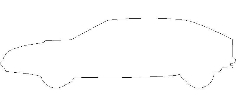 Bloques AutoCAD Gratis de Coche alzado Lateral, Citröen CX. Bloques AutoCAD Gratis de Coche alzado Lateral, Citröen CX.