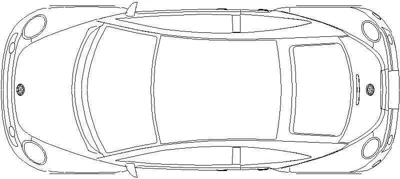 Bloques AutoCAD Gratis de Coche. Vista en planta. Volkswagen New ... Bloques AutoCAD Gratis de Coche. Vista en planta. Volkswagen New ...