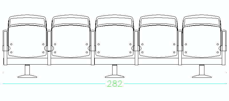 Bloques AutoCAD Gratis de conjunto de cinco butacas de cine en ... Bloques AutoCAD Gratis de conjunto de cinco butacas de cine en ...
