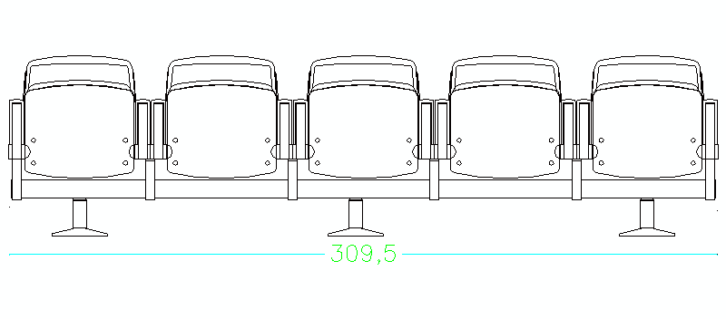 Bloques AutoCAD Gratis de conjunto de cinco butacas de cine en ... Bloques AutoCAD Gratis de conjunto de cinco butacas de cine en ...