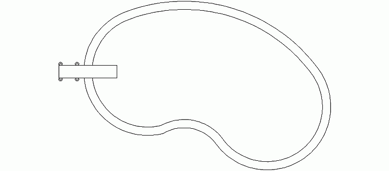Bloques AutoCAD Gratis de piscina riñón, dimensiones 11,50×6,00m Bloques AutoCAD Gratis de piscina riñón, dimensiones 11,50×6,00m