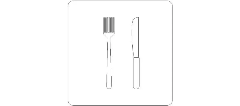 Bloques AutoCAD Gratis de Placa de restaurante Bloques AutoCAD Gratis de Placa de restaurante