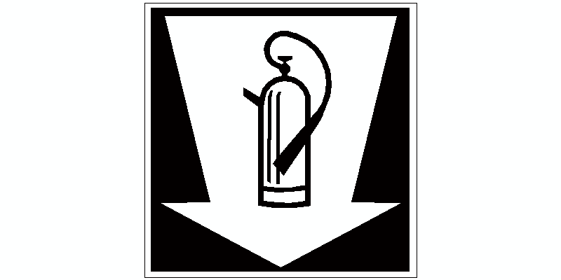 Bloques AutoCAD Gratis de señal extintor de incendios Bloques AutoCAD Gratis de señal extintor de incendios