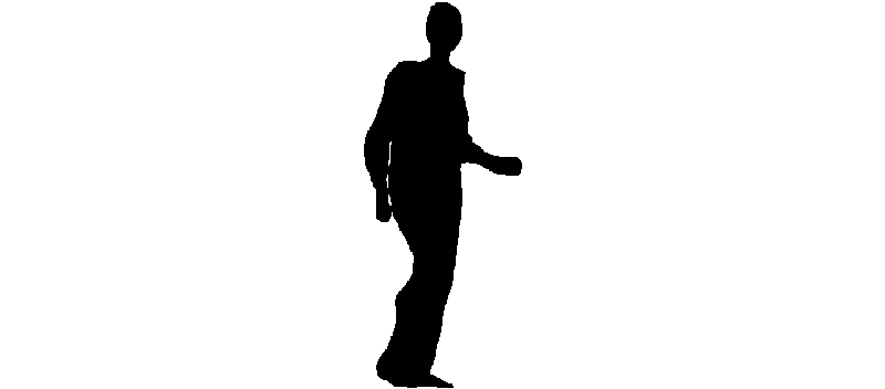 Bloques AutoCAD Gratis de silueta de persona en modo opaco Bloques AutoCAD Gratis de silueta de persona en modo opaco