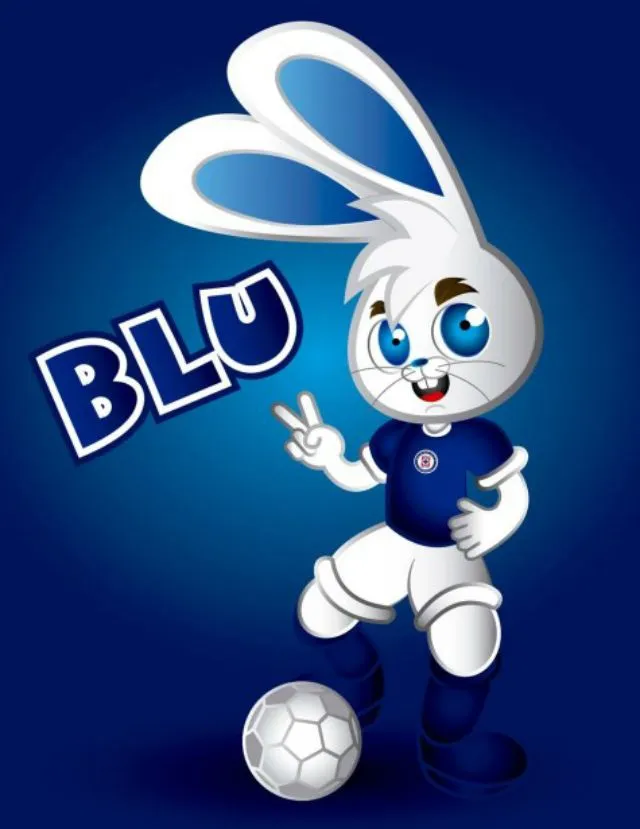 Y con ustedes “Blu”, la mascota remasterizada del Cruz Azul Sopitas. Y con ustedes “Blu”, la mascota remasterizada del Cruz Azul Sopitas.