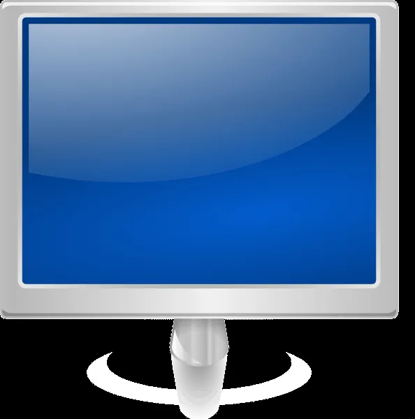 Blue Monitor clip art - vector clip art online, royalty free ...