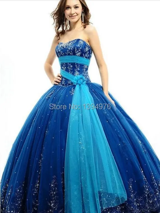 blue quinceanera dresses 2014 al por mayor de alta calidad de ...