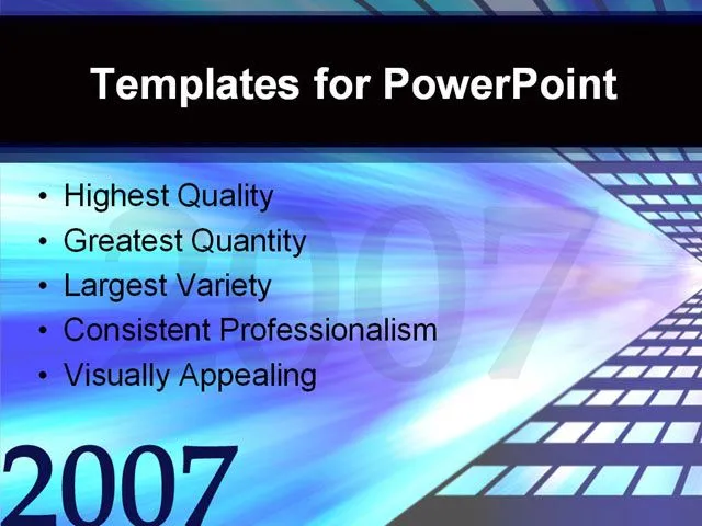 Blue tunnel into 2007 PowerPoint Template Background of tunnel ...