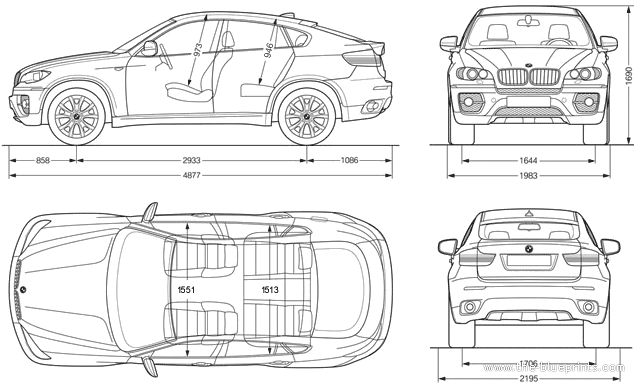 The-Blueprints.com - Blueprints > Coches > BMW > BMW X6 (E71) The-Blueprints.com - Blueprints > Coches > BMW > BMW X6 (E71)