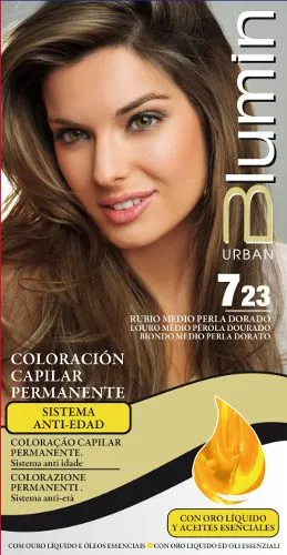 Blumin - Tinte Blumin con Oro Líquido Nº7.23 RUBIO MEDIO PERLA ... Blumin - Tinte Blumin con Oro Líquido Nº7.23 RUBIO MEDIO PERLA ...