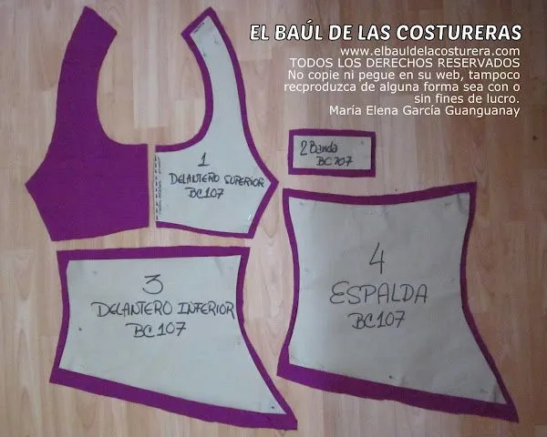 Blusa BC107 Halter Anudada en el cuello | EL BAÚL DE LAS COSTURERAS