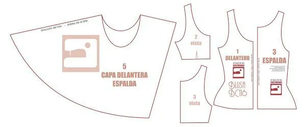 Blusa BC116 Trazado Molde de Costura | EL BAÚL DE LAS COSTURERAS ... Blusa BC116 Trazado Molde de Costura | EL BAÚL DE LAS COSTURERAS ...