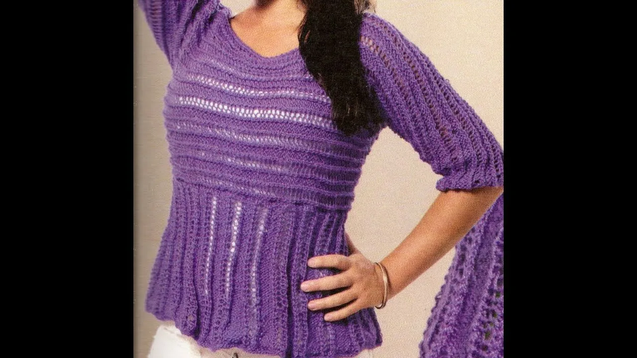 Blusa Calada 2 Agujas - YouTube Blusa Calada 2 Agujas - YouTube