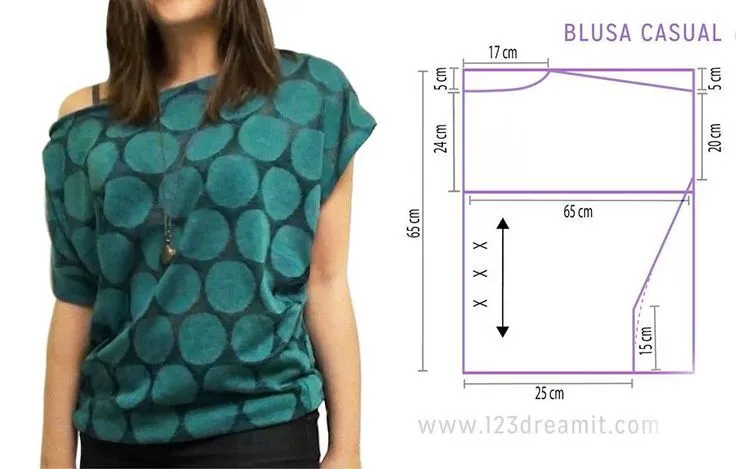 Blusa casual fácil de hacer, no dejes de ver el video con el paso ... Blusa casual fácil de hacer, no dejes de ver el video con el paso ...