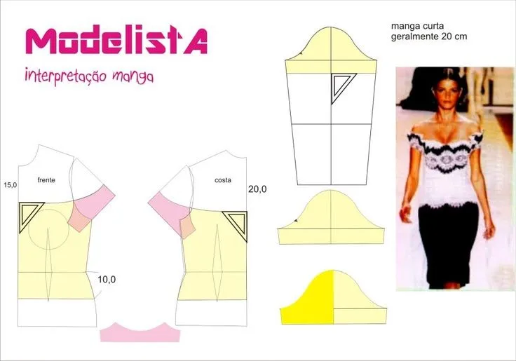 Blusa com manga caída | COSTURA TALLER | Pinterest | Manga Blusa com manga caída | COSTURA TALLER | Pinterest | Manga