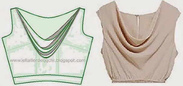 Blusa drapeada - Imagui