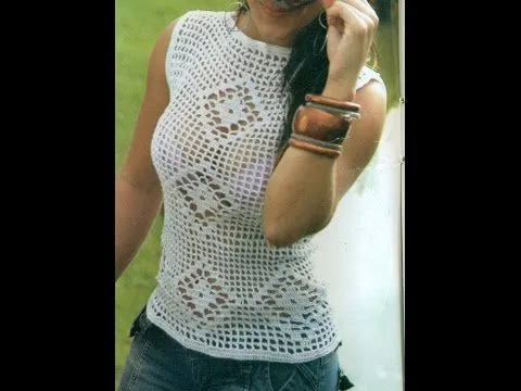 Blusa Diana calada tejida a crochet vídeo 1 - YouTube Blusa Diana calada tejida a crochet vídeo 1 - YouTube
