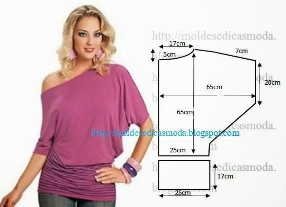 BLUSA FÁCIL DE FAZER - 5 ~ Moldes Moda por Medida | DIY Sewing ...