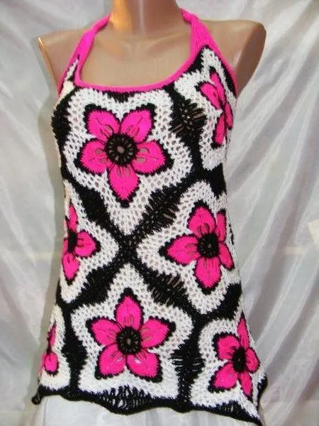Blusa con flores de crochet | Manos de Tete Blusa con flores de crochet | Manos de Tete
