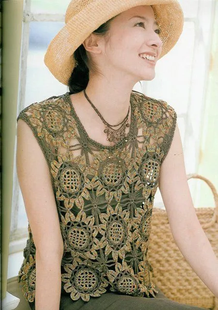 BLUSA DE GIRASOLES A CROCHET PASO A PASO | Patrones Crochet ... BLUSA DE GIRASOLES A CROCHET PASO A PASO | Patrones Crochet ...