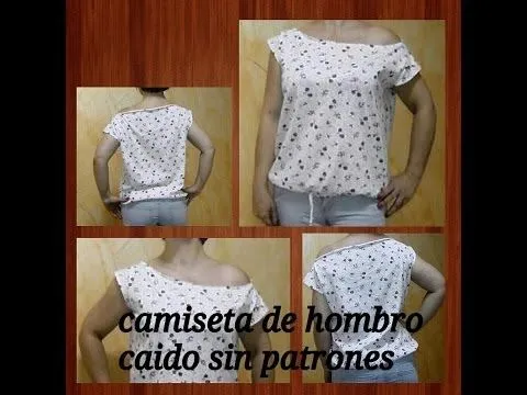 Blusa hombro caido patrones - Imagui