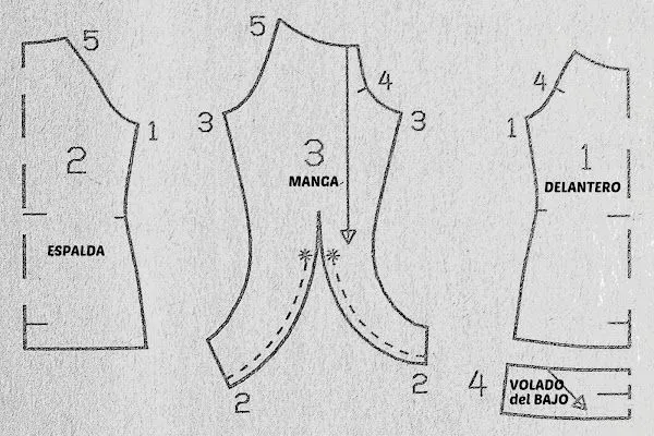 Blusa Manga larga ránglan | EL BAÚL DE LAS COSTURERAS Blusa Manga larga ránglan | EL BAÚL DE LAS COSTURERAS
