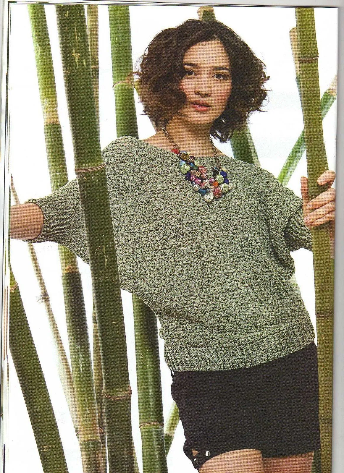 Blusa con mangas murciélago | Mi Rincon de Crochet