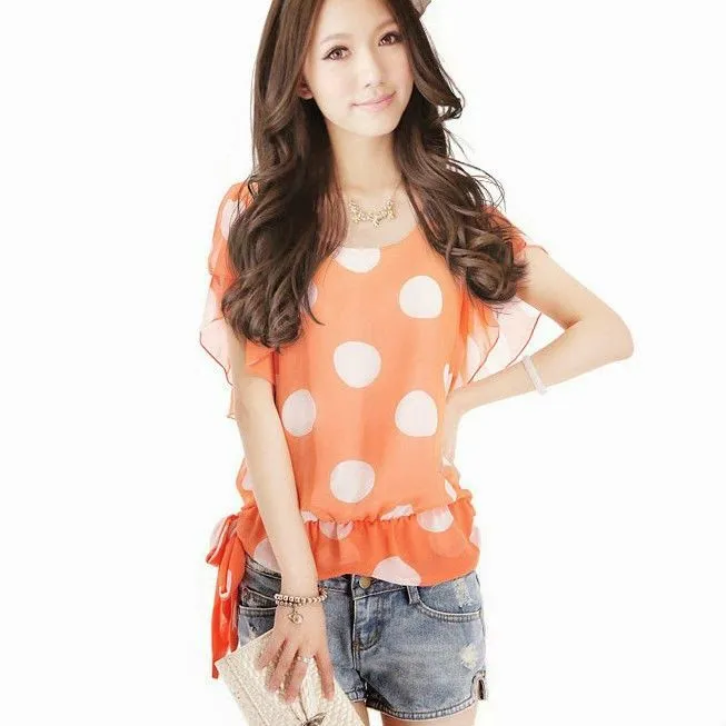 Blusa de moda 2014 chifon juvenil - Imagui