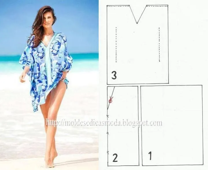Blusa para la playa patron | Corte, confección y costura | Pinterest Blusa para la playa patron | Corte, confección y costura | Pinterest