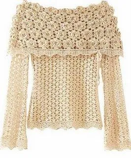 Blusa con rosas~ Actualizada re actualizada :D | ~ Crochet Style ~