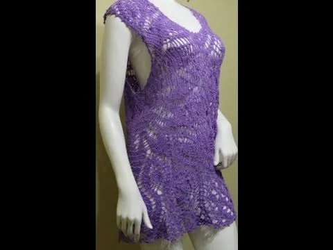 Blusa Tejida en Circulo Piñas parte 2 de 10 - YouTube Blusa Tejida en Circulo Piñas parte 2 de 10 - YouTube