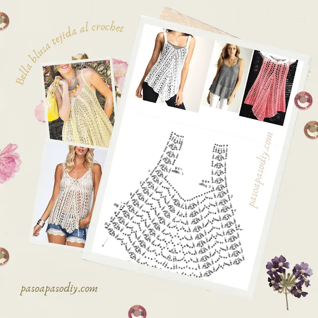 Blusa tejida al Crochet Paso a Paso