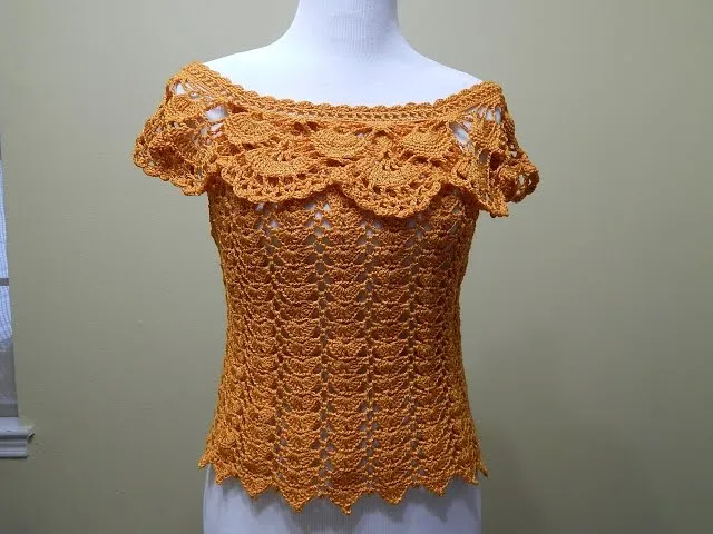 Blusa Tejida para Verano Crochet parte 1 de 2 - YouTube