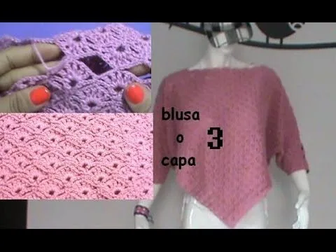 Blusa Triangular, fácil de tejer GANCHILLO PARTE 3 - YouTube Blusa Triangular, fácil de tejer GANCHILLO PARTE 3 - YouTube