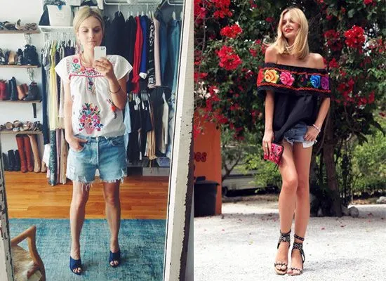 Cómo usar blusas bordadas mexicanas, ideas de atuendos para ... Cómo usar blusas bordadas mexicanas, ideas de atuendos para ...