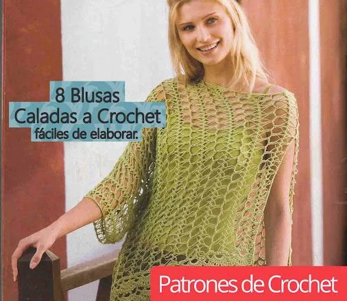 8 Blusas Caladas a Crochet fáciles de elaborar ~ Patrones de ...