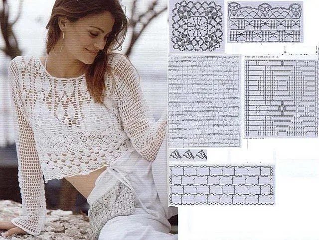 Blusas japonesas tejidas a crochet con patrones - Imagui Blusas japonesas tejidas a crochet con patrones - Imagui