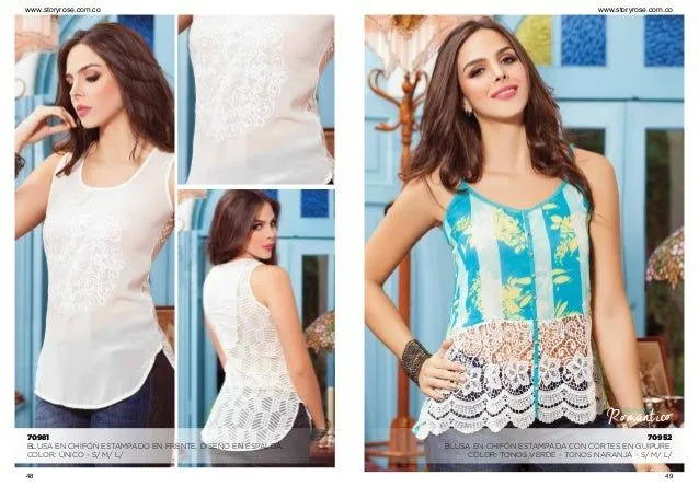 Blusas de chifon y blonda - Imagui