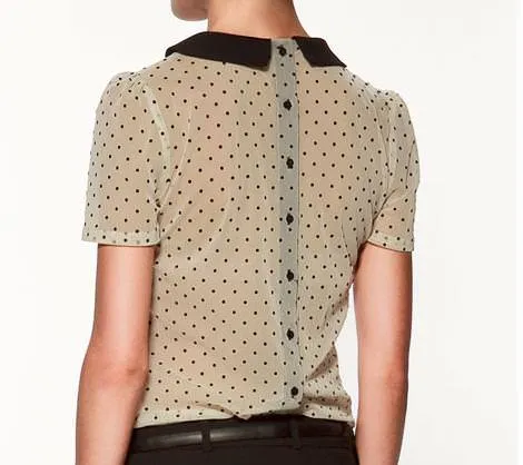 Blusas con cuellos bebé de Zara | demujer moda Blusas con cuellos bebé de Zara | demujer moda