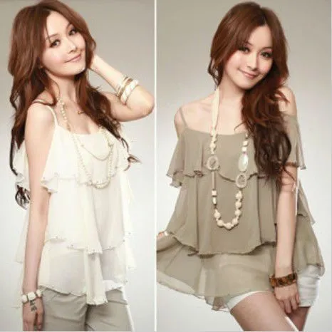 Modas de blusas para damas en chifon - Imagui Modas de blusas para damas en chifon - Imagui