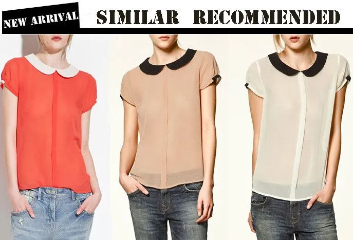 Blusas Femininas 2014 Primavera Verano Brand gasa blusa ocasional ... Blusas Femininas 2014 Primavera Verano Brand gasa blusa ocasional ...