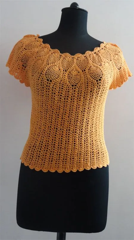 Blusas de gancho paso a paso - Imagui