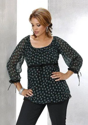 Patrones gratis de blusas modernas para gorditas - Imagui