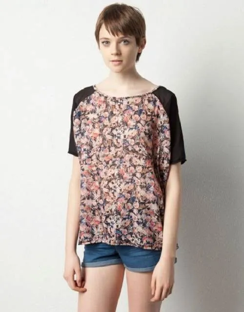 Blusas con flores - Imagui