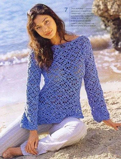 Como hacer blusas tejidas con gancho - Imagui