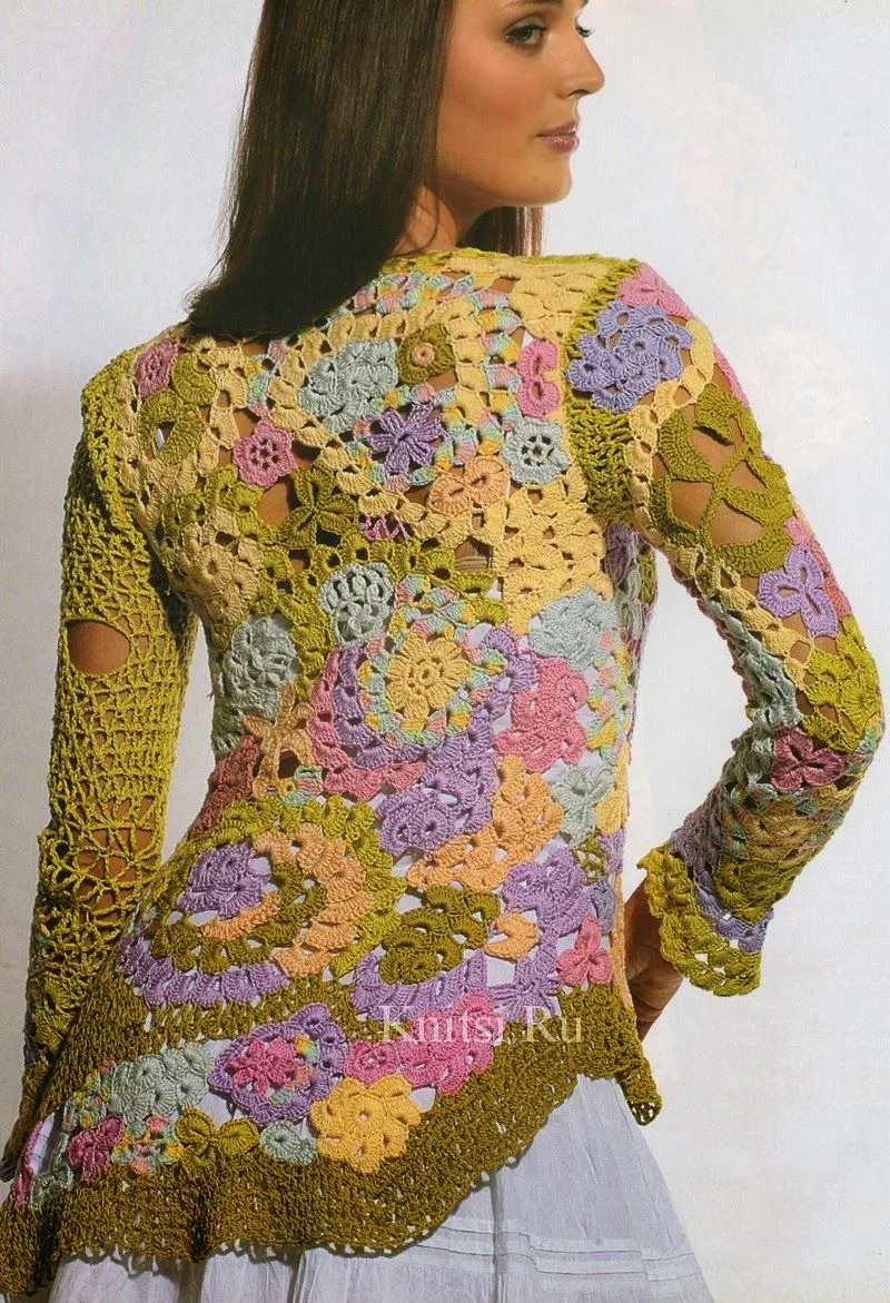 TRICO y CROCHET-madona-mía: Blusas en Crochet Irlandés o Ruso modelos TRICO y CROCHET-madona-mía: Blusas en Crochet Irlandés o Ruso modelos