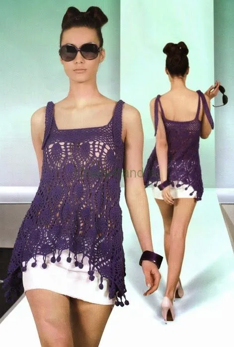 Blusas Tejidas a Crochet con Patrones Paso a Paso | Patrones ... Blusas Tejidas a Crochet con Patrones Paso a Paso | Patrones ...