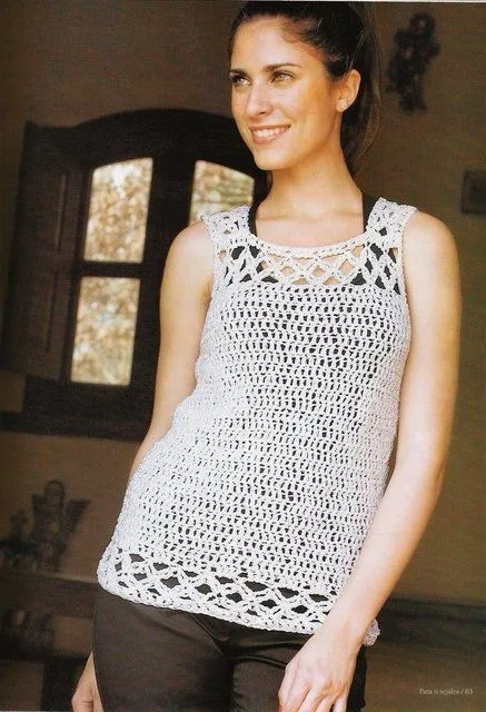 Blusas tejidas a ganchillo - Imagui | Blusones Crochet, ideas para ...