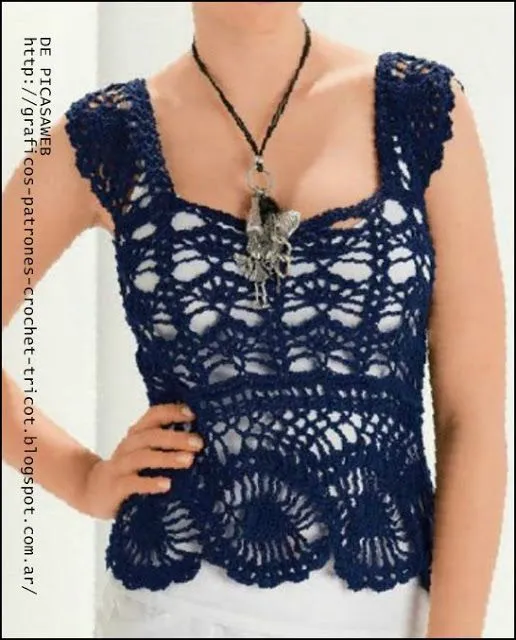 Blusas tejidas on Pinterest | Crochet Tops, Freeform Crochet and ... Blusas tejidas on Pinterest | Crochet Tops, Freeform Crochet and ...